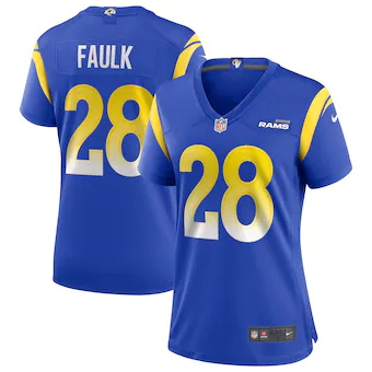 womens nike marshall faulk royal los angeles rams game reti